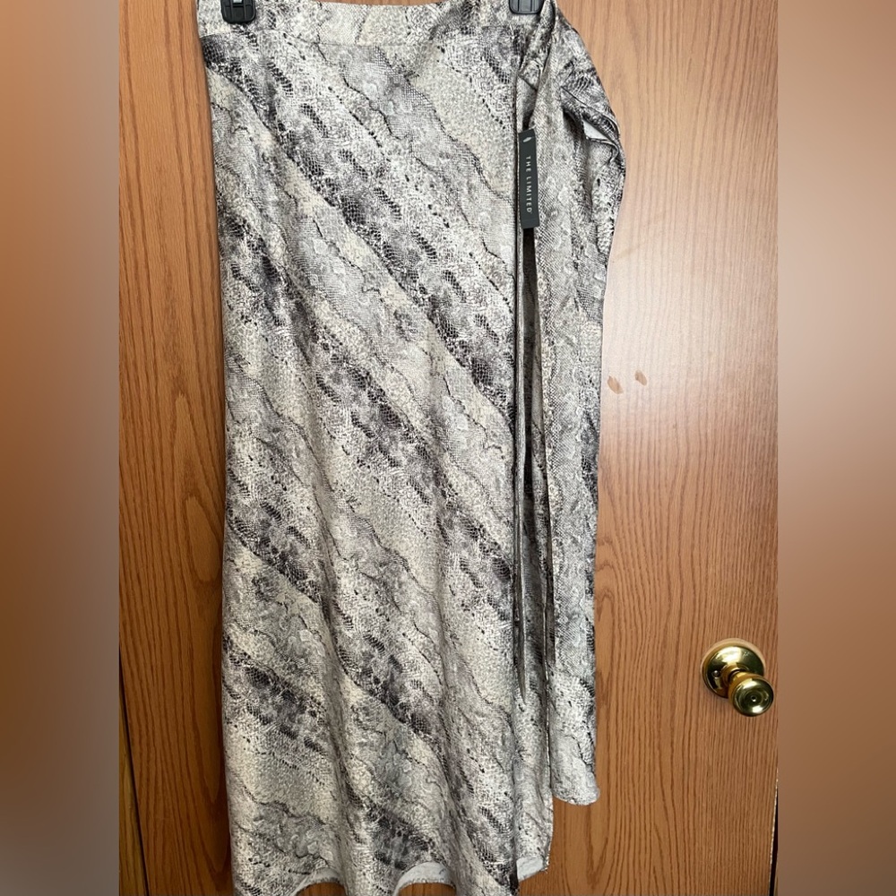 The Limited Long Wrap Style Snake Print Skirt size 18W NEW